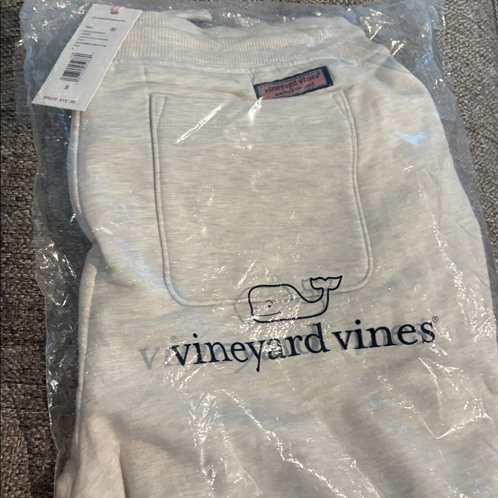 Vineyard vines dream cloth marshmallow heather Gray Jogger Sweatpants small - Picture 4 of 4